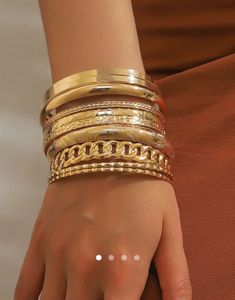 Sunlit Stackable Bangle Set - Savana