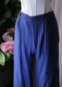Lov Blue High Waist Viscose Pant