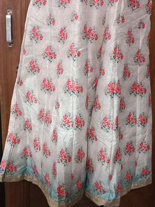 Floral Print Anarkali Dress