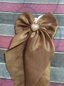 Shimmering Heart Hair Bows Set Of 3