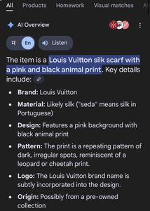 Vintage Lv Scarf