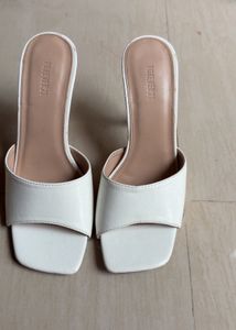 Forever 21 White Heels - UK Size 5