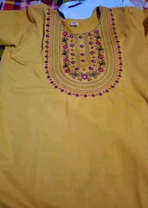 Embroidered Woollen Kurta