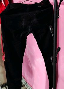 Black Velvet Jeans For Girls