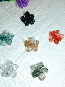 Flower Hair Claw Clips