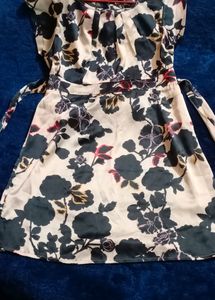 White Printed Dress