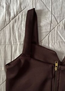 Brown Top with Tag