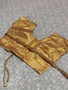 Golden Blouse | Saari Blowse