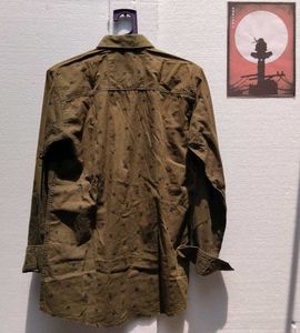 Olive Green Button-Down Shirt