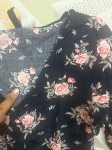 Floral Cinched Crop Top H&amp;M/ Newme