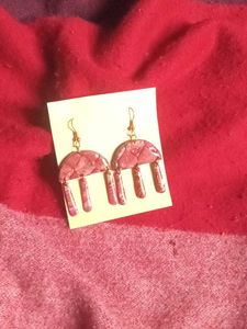 Pink Dangle Earrings