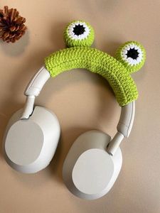 Crochet Frog Headphone Cover!!