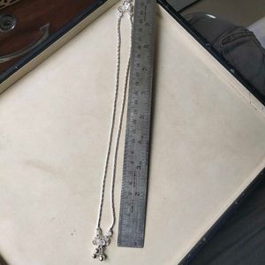 Pure Silver Chain Anklets पायल 1जोडि  For Women