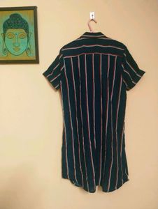 Striped Shirt Dress FIG