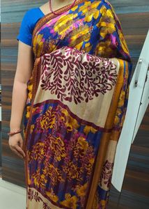 multi colour saree