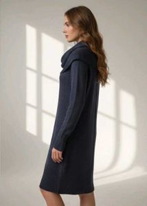 H&amp;m Elegant Knit Cowl Neck Dress