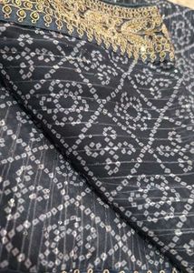 Elegant Grey Saree with Blouse