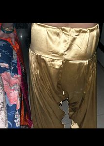 Satin Salwar Golden Colour