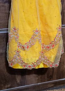 New Yellow And Pink Lehenga