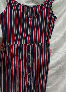 Girls Striped Casual Dress