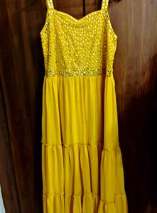 Yellow Tiered Maxi Dress
