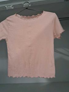 Cute Pink Ruffle Tee