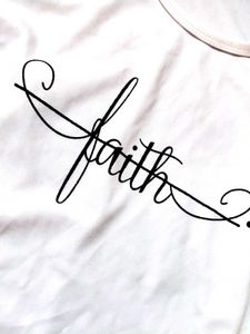 Faith Graphic White Tank Top