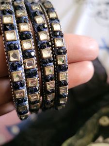 Set of 4 Bejeweled Bangles