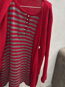 Wollen Red Top For Women