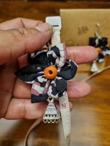 BRAND NEW FABRIC ART Hand Crafted Jhumka Earring