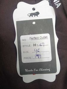 H-69 Size-46 Brown Crop Top