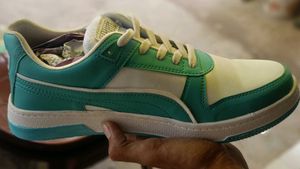 Puma Rebound Joy Low Sneakers - Green & White
