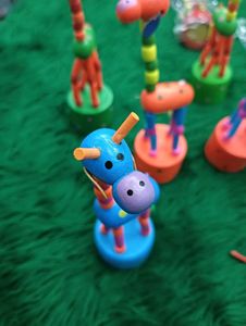 🦌 dancing  Wooden Art Toy 🏡Raksha Bandhan Gift