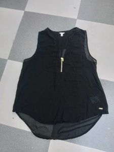 Guess Black Sleeveless Top