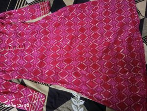 Pink Printed Kurti