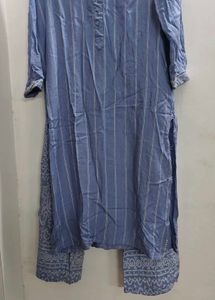 Blue Kurti Pant Set