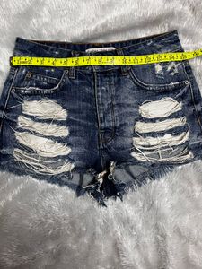 Bershka Ripped Shorts