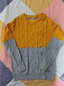Kids' Two-Tone Knit Sweater
