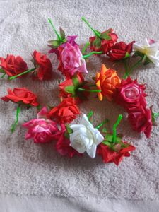 Combo Of Beautiful Duplicate Rose Flowers For Hair