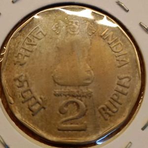 Extremely Rare Two Rupee Shivaji Coin
