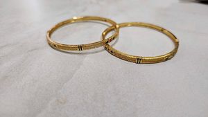 Gold-toned Bangles