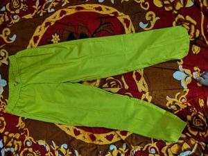 Lime Green Embroidered Kurti Set ( M Size )