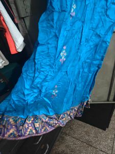 Blue Embroidered Kurta