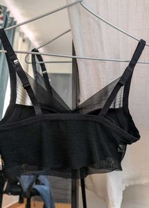 Black Sheer Bra
