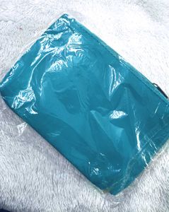 smytten leather pouch turquoise