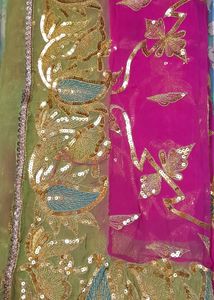 Attractive Rajasthani Aari Tari Jari Lahenga Odani