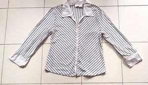 Striped Button-Down Shirt