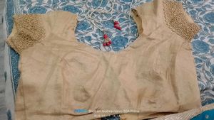 Beautiful Hajar Booti Saree With Stich Blouse