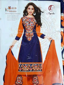 Ayesha Cotton Dress Material Catalogue Piece
