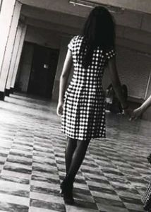 Black &amp; White Checkered Dress